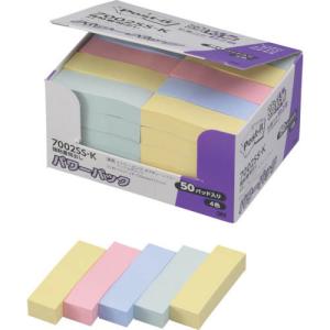 3M ポスト・イット 強粘着50X15mm90枚X50パッド4色混色 4500枚 ( 7002SS-K ) スリーエム ジャパン(株)オフィス (メーカー取寄)｜orangetool
