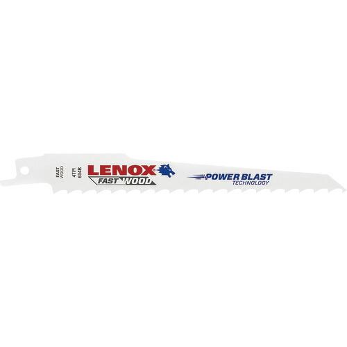 LENOX セーバーソー替刃 バイメタルセーバーソーブレード 634R 150mm×4山 (5枚入り...