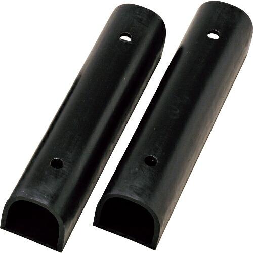 緑十字 カーストップ(車止め) カーストップ-100W 高さ100×幅100×全長450 2個組 ゴ...