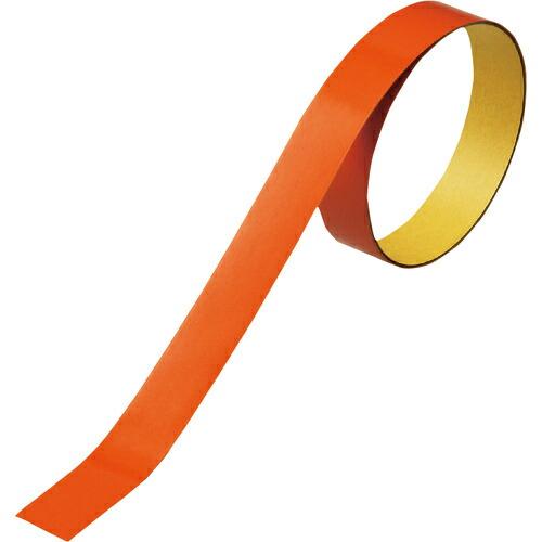 緑十字 ヘルメット用ラインテープ(反射) オレンジ HL-D(大) 15幅×700mm 10本組 (...