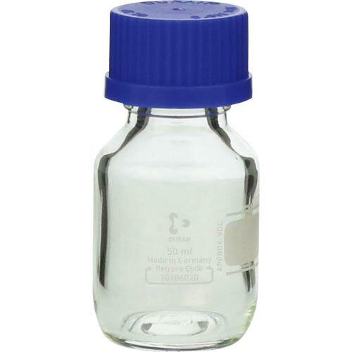 SIBATA 耐熱ねじ口びん 青キャップ付 50mL  ( 017200-50A )