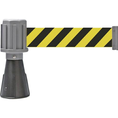 緑十字 コーン用ベルトパーテーション ベルト:黄/黒(トラ柄) バリアライン-1 テープ長さ5m (...