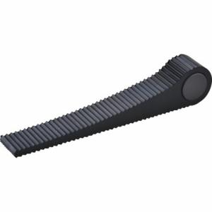 緑十字 差し込み式ドアストッパー 黒 ドアストッパー140 H28×W20×D142mm マグネット付 ( 342030 ) (株)日本緑十字社｜orangetool