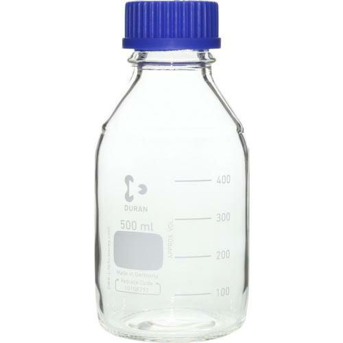 SIBATA 耐熱ねじ口びん 青キャップ付 500mL  ( 017200-500A )