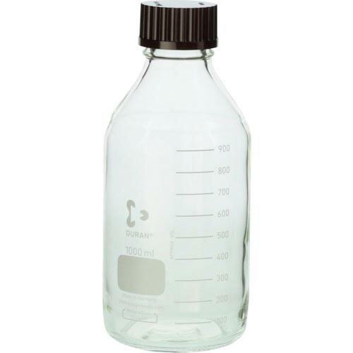SIBATA 耐熱ねじ口びん 赤キャップ付 1000mL  ( 017200-10001A )