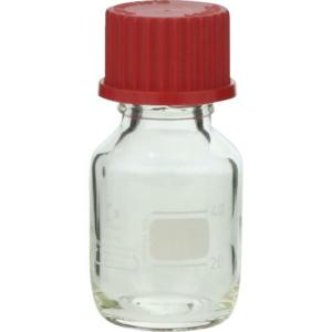 SIBATA 耐熱ねじ口びん 赤キャップ付 50mL  ( 017200-501A )｜orangetool