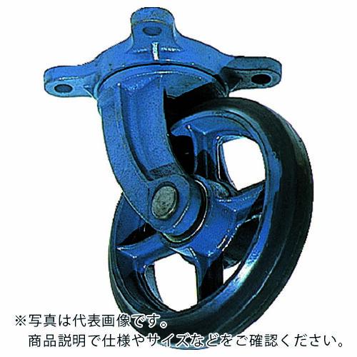 京町 鋳物製自在金具付ゴム車輪150MM ( AJ-150 ) 京町産業車輌(株)