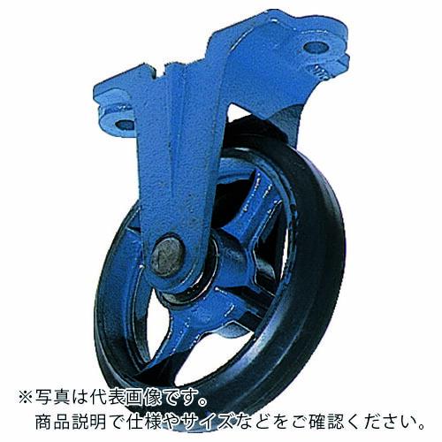 京町 鋳物製金具付ゴム車輪200MM ( AU-200 ) 京町産業車輌(株)