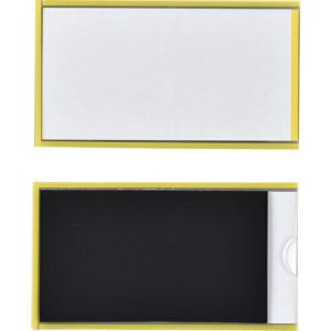 緑十字 カードケース(裏マグネット付) 黄 MP-2Y 50×90mm 10枚組 硬質タイプ ( 305121 ) (株)日本緑十字社｜orangetool
