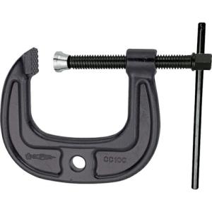 スーパー シャコ万力(C型)強力ワイドタイプ 100mm カチオン電着塗装 ( CC-100 ) (株)スーパーツール｜orangetool
