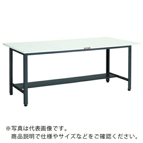 TRUSCO 軽荷重作業台(400kg)LEW型 900X600XH740 下棚1枚付 ダークグレー...