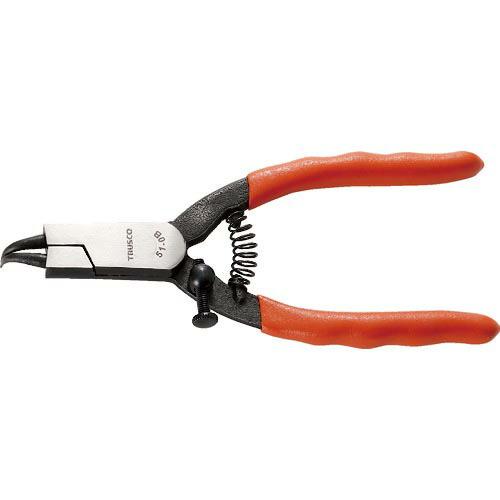 TRUSCO スナップリングプライヤー 軸用 Φ0.8 曲爪51型 ( 51-0B (ジクヨウ 51...