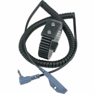 DESCO リストストラップ、2線方式、伸縮金属バンド 4mm x 2、コード長さ 1.83 m、Lサイズ ( 19857 ) DESCO JAPAN(株) (メーカー取寄)｜orangetool