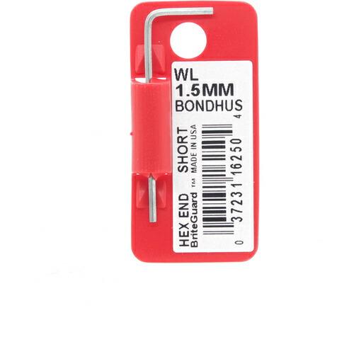 BONDHUS 六角L-レンチ ショート 1.5mm ( WL1.5MM ) ボンダス・ジャパン(株...
