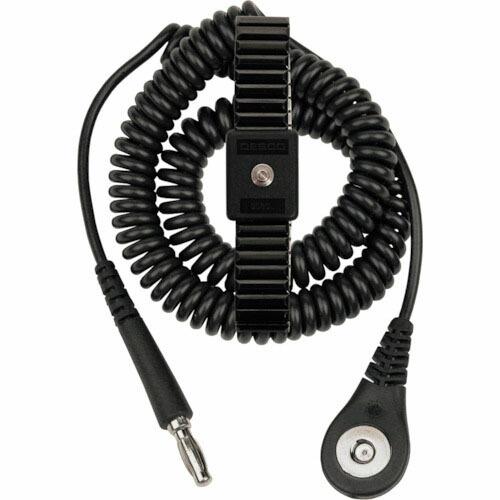 DESCO プレミアム金属製リストストラップ L コード長さ1.83m ( 09086 ) DESC...