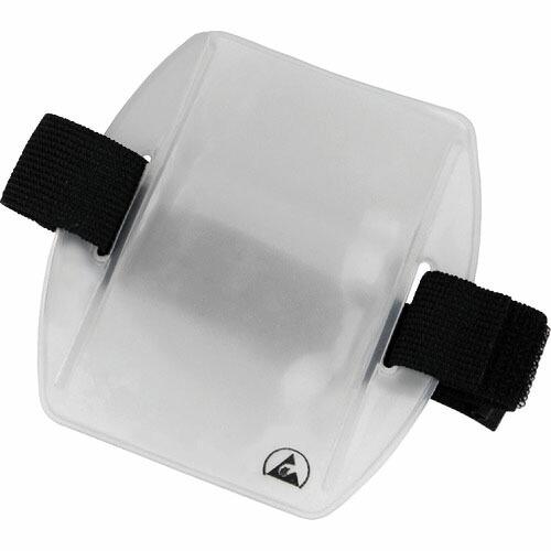 DESCO 静電気対策ネームカードホルダー 腕章タイプ 60mmX85mm ( 35193 ) DE...