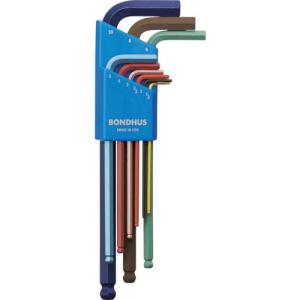 BONDHUS カラーガード・L-レンチ ロング セット9本組(1.5-10mm) ( BLX9MCG )｜orangetool