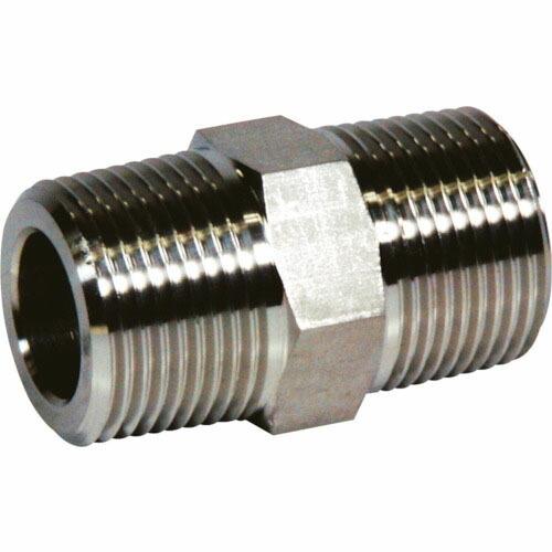フジトク 六角ニップル 304 ステンレス 32A  ( 6N-PT-32A-SU4 )