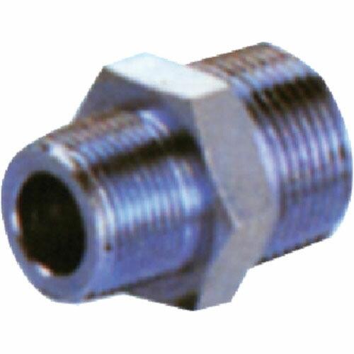 フジトク 径違い6角ニップル 異径 15A×8A 炭素鋼  ( 6N-PT-15AX8A )