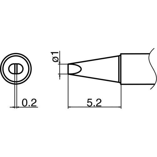 白光 こて先 1D型 ( T35-03D1 ) 白光(株)