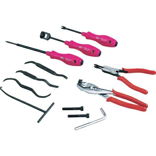 KTC ブレーキツールセット(ドラムブレーキ用)[12本組] ( ATBX12 ) 京都機械工具(株...