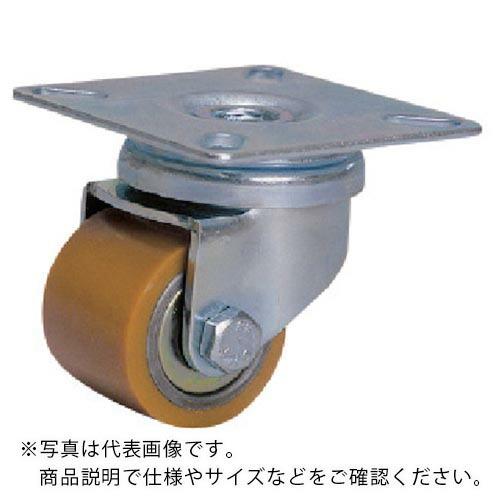 シシク 低床重荷重用キャスター 35径 自在 ウレタン車輪 三価クロメート ( HJ-35U-U )...