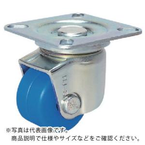 シシク 低床重荷重用双輪キャスター 自在 65径 モノマーキャスティングナイロン車輪 三価クロメート ( HJT-65U-MC ) (メーカー取寄)｜orangetool