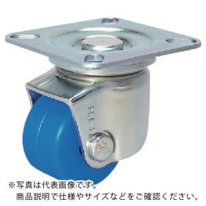 シシク 低床重荷重用双輪キャスター 自在 50径 モノマーキャスティングナイロン車輪 三価クロメート ( HJT-50U-MC ) (メーカー取寄)｜orangetool