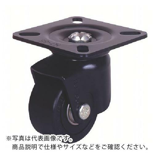 シシク 低床重荷重用キャスター 65径 自在 YN車輪 焼付 黒 ( HJ-65YN BK ) シシ...