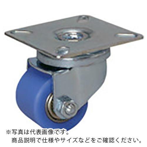 シシク 低床重荷重用キャスター 自在 35径 モノマーキャスティングナイロン車輪 三価クロメート (...