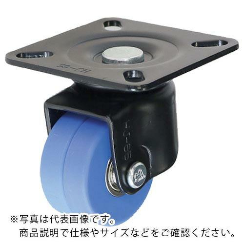 シシク 低床重荷重用双輪キャスター 自在 50径 モノマーキャスティングナイロン車輪 焼付ブラック ...