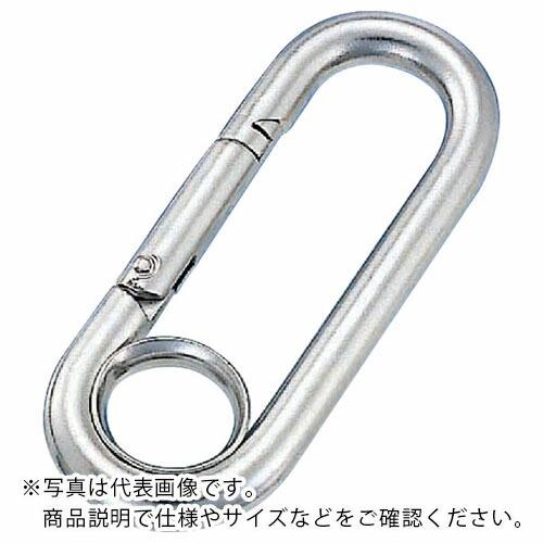 水本 リングキャッチ ステンレス プチカラビナ(リング付) 線径6mm 長さ65mm  ( A-16...