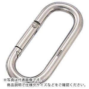 水本 リングキャッチ ステンレス プチカラビナ(スタンダード型) 線径6mm 長さ66mm  ( A-153 )｜orangetool