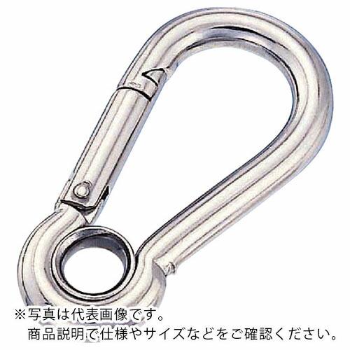 水本 Sフック ステンレス スナップフックA型(リング付) 線径8mm 長さ80mm  ( A-09...