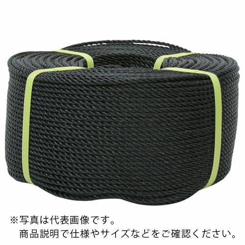 ユタカメイク ロープ PEロープ巻物 9φ×200m ブラック ( PE-54 ) (株)ユタカメイ...