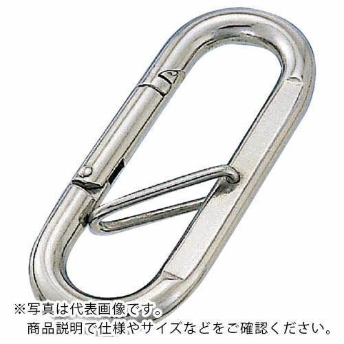 水本 リングキャッチ ステンレス プチカラビナ(ハズレ止め付) 線径10mm 長さ88mm  ( A...
