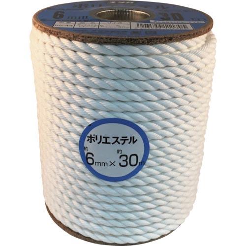 ユタカメイク ロープ ポリエステルロープボビン巻 6mm×30m ( RS-44 ) (株)ユタカメ...