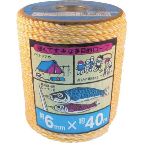 ユタカメイク ロープ KPロープボビン巻 6φ×40m ( RK-41 (6MMX40M) ) (株...