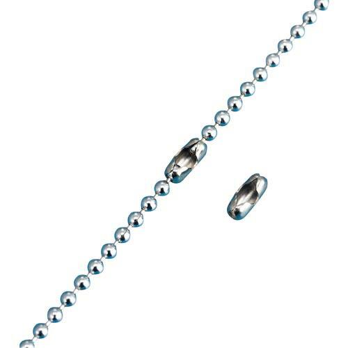 緑十字 ボールチェーン用コネクター 金具03-S 2.3mmΦ用 100個組 ステンレス製 ( 13...