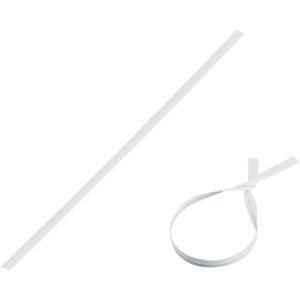 緑十字 ビニールタイ 白 金具37(白) 4mm幅×150mm 100本組 エンビ+鉄線 ( 137371 ) (株)日本緑十字社｜orangetool