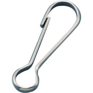 緑十字 スナップ(ナスカンフック) 金具06 11×34mm 10個組 スチール製 ( 137060 ) (株)日本緑十字社｜orangetool