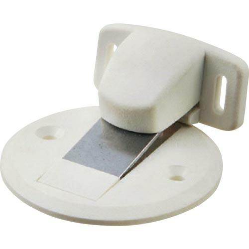 MK マグフラ戸当(面付型)(キャッチ機能付) ホワイト ( P-470 00S ) (株)MARU...