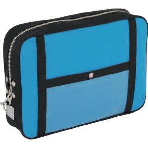 SANEI 帆布メール用ポーチ(LL)馬蹄錠金具付 ブルー ( PLL-U-09 ) 三栄産業(株)｜orangetool