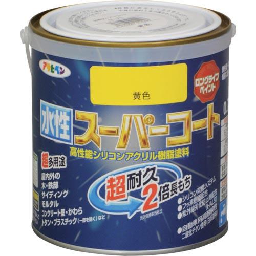 アサヒペン 水性スーパーコート 0.7L 黄色 ( 414298 ) (株)アサヒペン