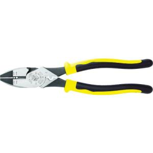 KLEIN 圧着ペンチ 偏芯タイプ コンフォートハンドル 250mm ワイヤーストリップ機能付 ( J2139NECRN ) KLEIN TOOLS社｜orangetool