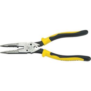 KLEIN ロングノーズプライヤー コンフォートハンドル 圧着機能付 220mm ( J2078CR ) KLEIN TOOLS社｜orangetool