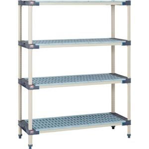ERECTA メトロマックス4 グリッドマット+抗菌樹脂製ポール 間口910mm×奥行620mm×高さ1378mm 4段 ( MAX4-2436G-MX54P-4 ) エレクター(株) (メーカー取寄)｜orangetool