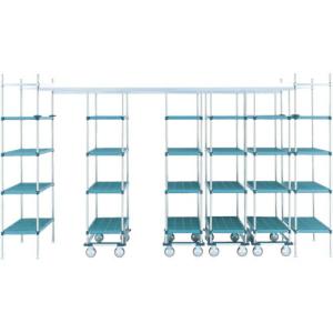 ERECTA トップトラック<スーパーエレクターPRO>間口3710mm×奥行1220mm×高さ2200mm 棚板PRO1843NK3移動ユニット数4 ( TT37PRMS122U4D4 ) (メーカー取寄)｜orangetool
