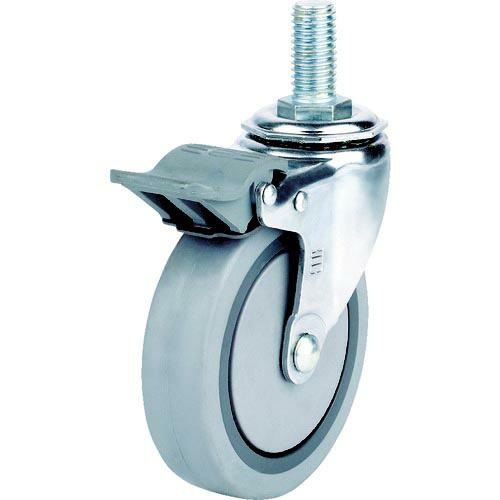 SAMSONG 静音エラストマーキャスター 自在SP付 100mm ( TP3740-25-MIR-...