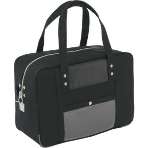 SANEI 帆布メール用ボストン(M)馬蹄錠金具付 黒 ( BTM-U-01 ) 三栄産業(株)｜orangetool